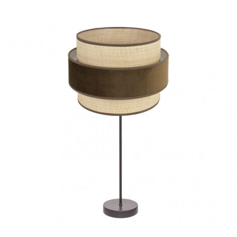 Lampe de table haute Kings 1xe27 brun/naturel 64x30x30 cm