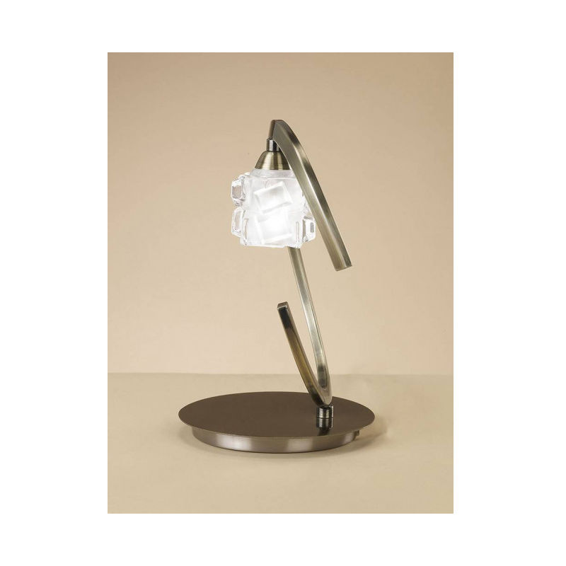 Lampe de Table Ice 1 Ampoule G9 ECO, laiton antique - Laiton