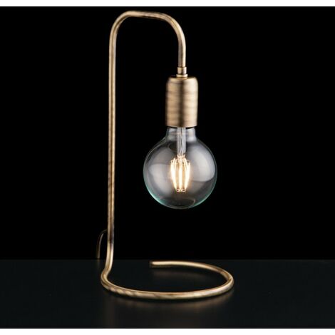 Lampe de table industrielle urbaine en fer brossé 27 cm