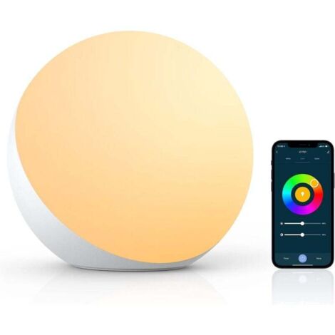 YMYNY Lampe de Table Intelligente, Lampes de Chevet Compatibles avec Alexa et Google Home, Lampe Tactile à Changement de Couleur RVB Réglable et Réglable pour Enfants