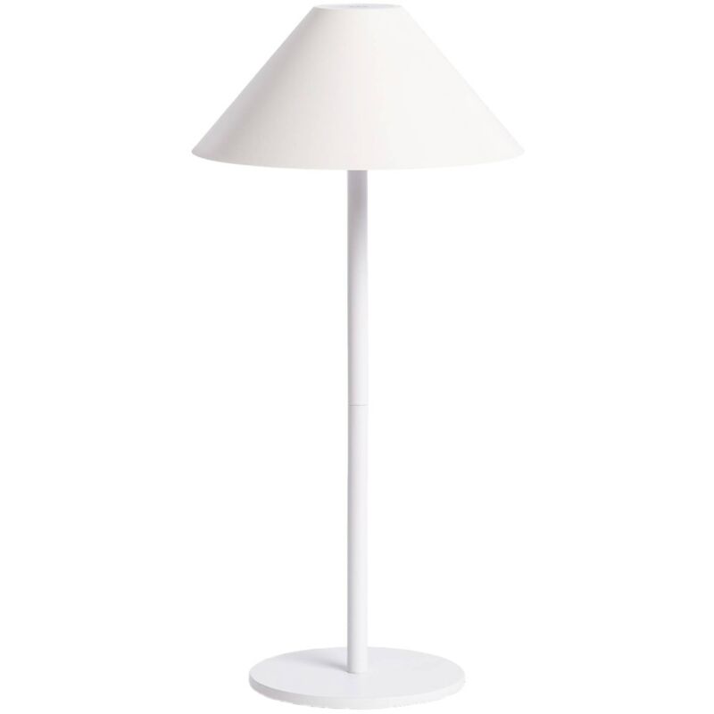 Sweeek - Lampe à poser intérieur/extérieur led sans fil rechargeable Adam blanc h 135cm ø 19cm