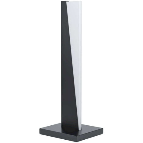 Lampe de table ISIDRO Noir Satiné H: 41cm avec interrupteur de câble 3000K