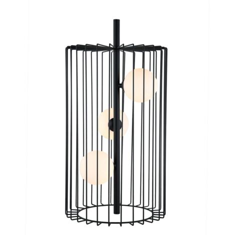Lampe de table Italux Hayden LED moderne noire 3xG9