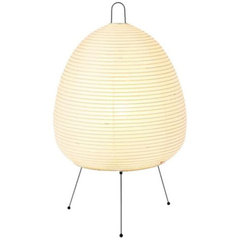 Lampe de table japonaise en papier Xuan, lampe de table sur trépied, culot E27, idéale pour la chambre, le bureau et le salon.