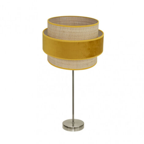 Lampe de table Kings high 1xe27 cuir/naturel-yema 64x30x30 cm