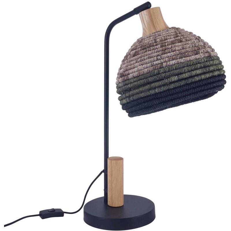 Korg lampara sobremesa e negro para bombilla E27