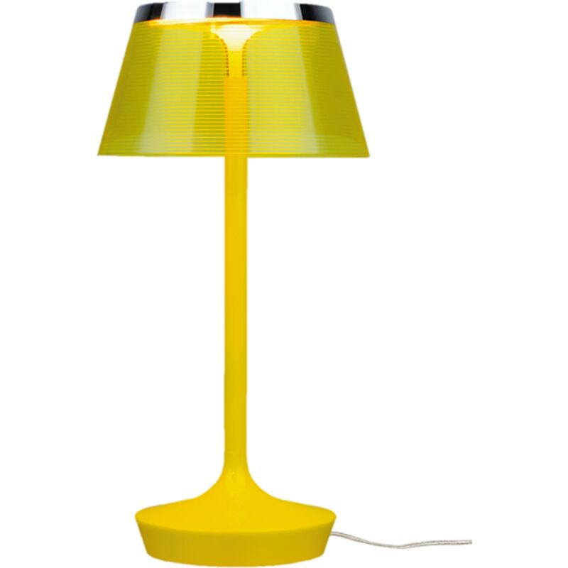 Lampe design, Lampe de table - la petite lampe Jaune en Metal Aluminor