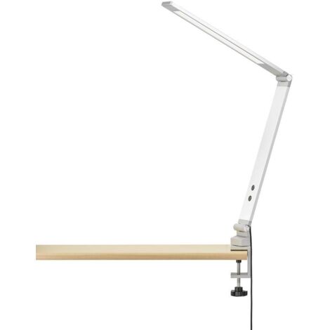 Lampe de table lampe à pince lampe de bureau réglable LED capteur variateur argent