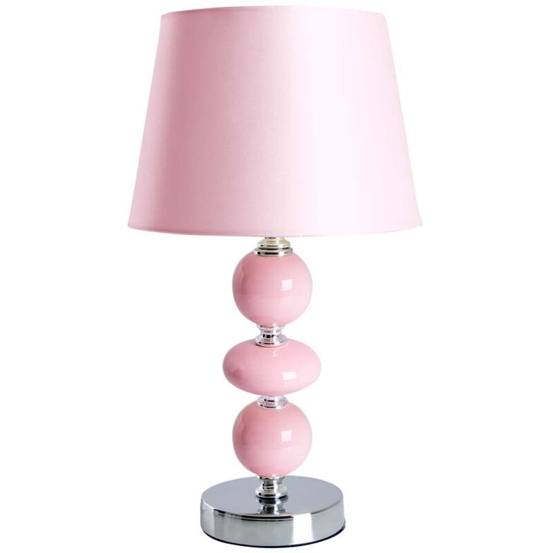 Lampe de table, lampe d'appoint, lampe de chevet, lampe de chambre, rose, H 36 cm Lampe de table, lampe d'appoint, lampe de chevet, lampe de chambre, rose, H 36 cm