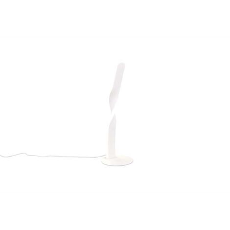 Lampe de table, lampe d'appoint, lampe de lecture, blanche, interrupteur à cordon, LED, H 40,5 cm