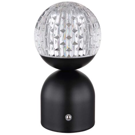 Lampe de table lampe d'appoint LED variateur tactile lampe de chambre table de chevet noir