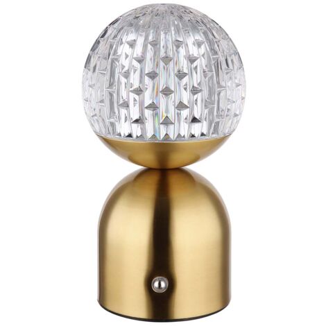Lampe de table, lampe d'appoint, variateur tactile LED, lampe de chambre, table de chevet, laiton