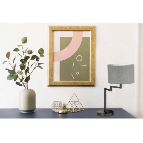 Lampe de table lampe de bureau lampe de chevet noir gris lampe de salon