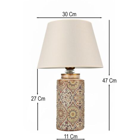 Lampe de table, lampe de chevet, lampe de salon Lamp 1 x E 27 Max 40 W
