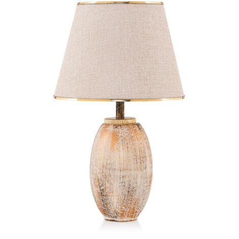 Lampe de table, lampe de chevet, lampe de salon Lamp Cream Gold