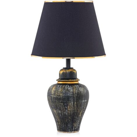 Lampe de table, lampe de chevet, lampe de salon Lamp Gold Noir