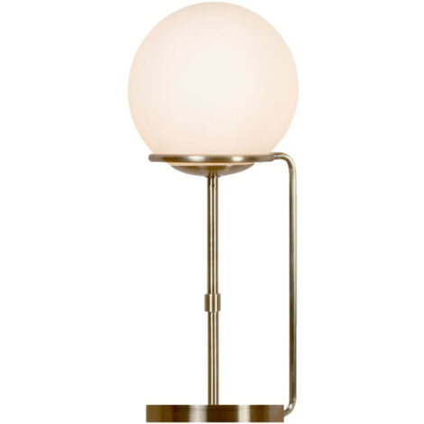 Lampe de table lampe de lecture spot de lecture éclairage laiton antique boule de verre projecteur