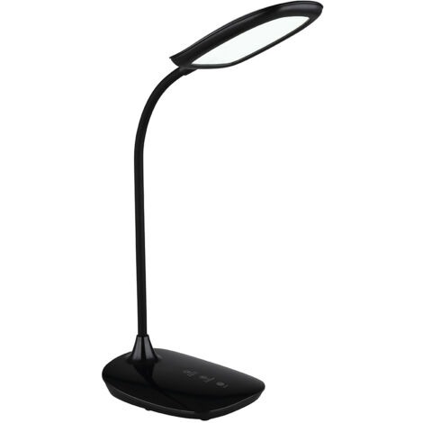 Lampe de table Lampe de lecture Touchdimmer Lampe de bureau flexible, noir, 9W, 520lm blanc chaud-blanc froid, LxH 28 x 40 cm