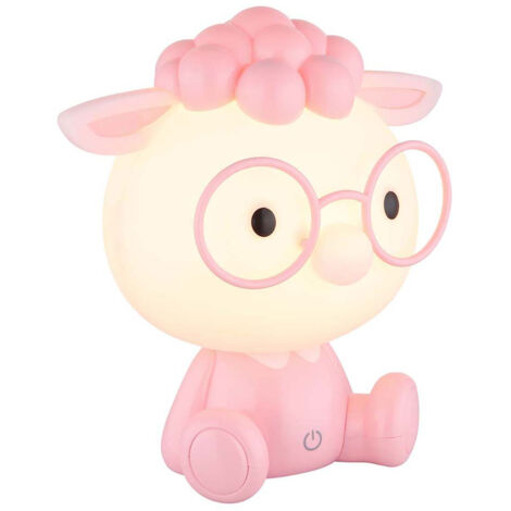 Lampe de table lampe de table chambre d'enfant filles rose USB variateur tactile LED H 22 cm