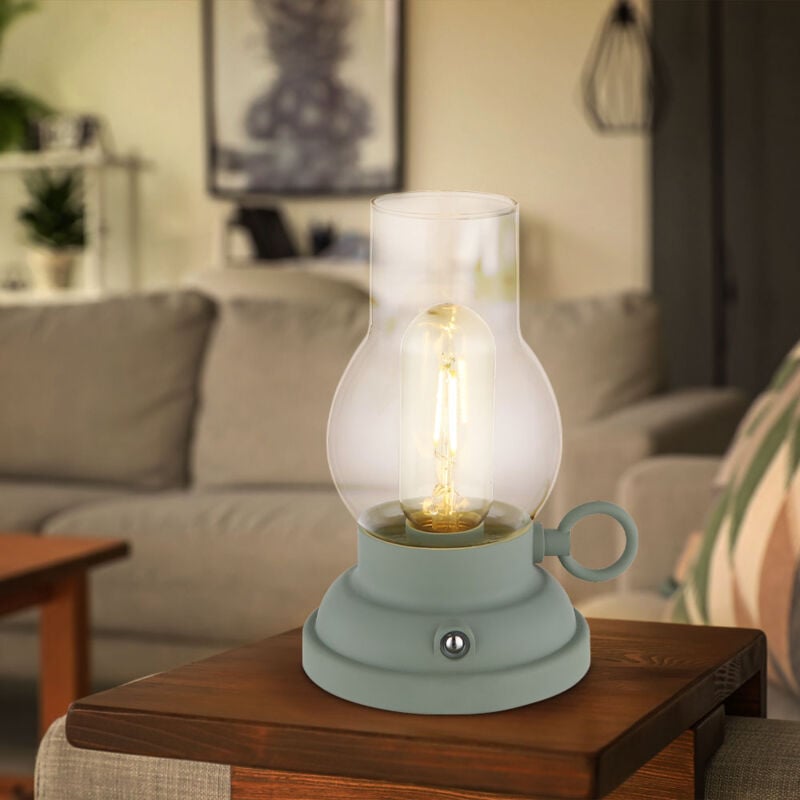 Globo Lighting - Lampe de table Lampe de table batterie usb dimmable Lampe de chevet Lampe tempête Touchdimmer, opale, led 1W 65Lm blanc chaud, LxLxH