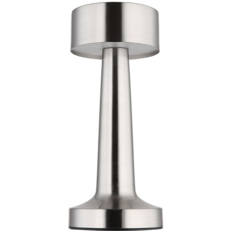 Lampe de table lampe de table lampe de chevet argent variateur tactile lampe à pile LED H 21 cm