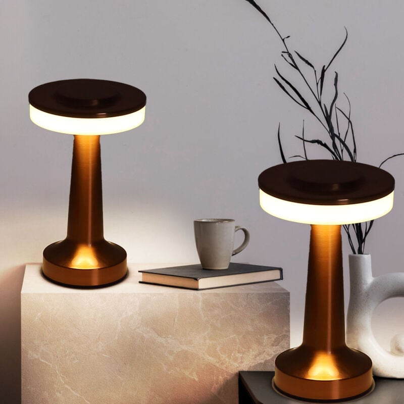 Globo - Lampe de table lampe de table lampe de lecture lampe de bureau lampe de bureau, variateur tactile batterie cct lumière du jour, led 1W 30Lm