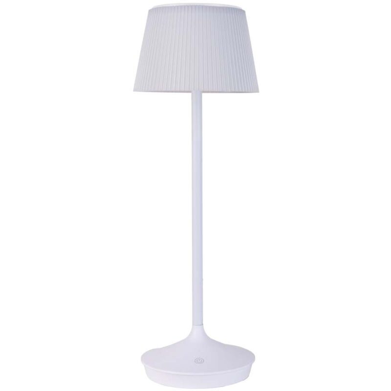 Lampe de table lampe d'extérieur lampe de table LED batterie variateur tactile lampe de jardin blanche H 38 cm Lampe de table lampe d'extérieur lampe de table LED batterie variateur tactile lampe de jardin blanche H 38 cm
