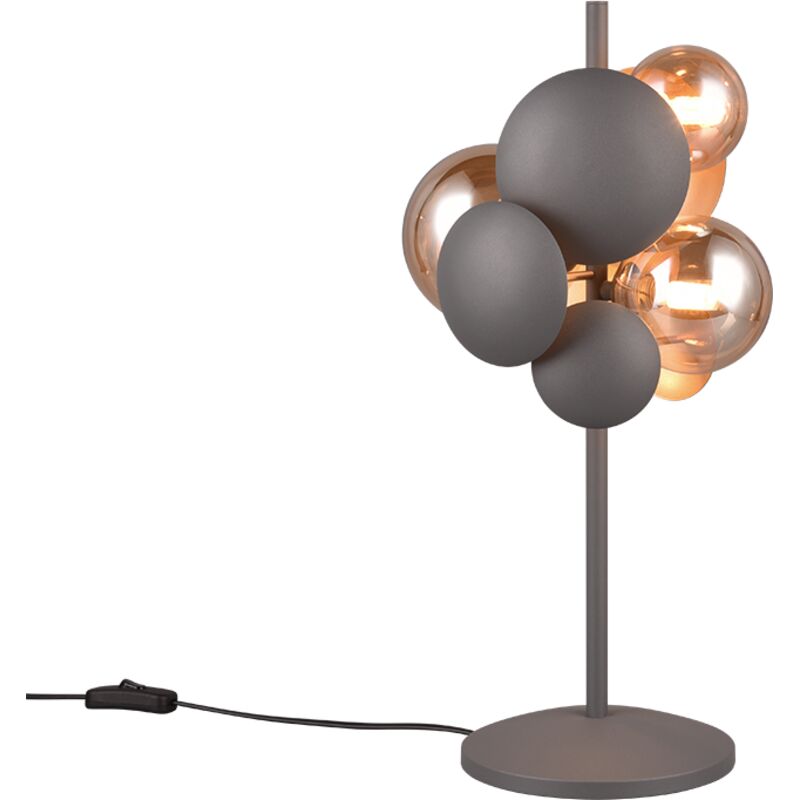 Lampe de table led anthracite et dore 3 lampes culot g9 - trio select - bubble 88830842 88830842 88830842 88830842 88830842