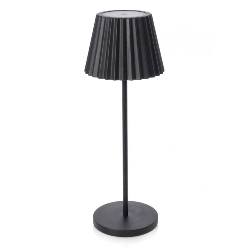 Iperbriko - Lampe de table led Artika noire D.12,5 x 36h