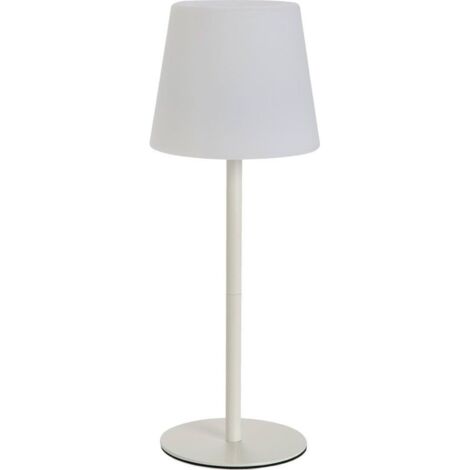 Lampe de table LED blanche sans fil pour ambiance moderne - blanc mat élégant