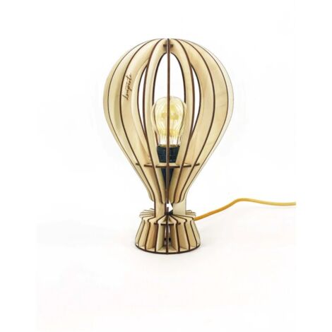 Lampe de table Led bois Archimède - Atelier Loupiote
