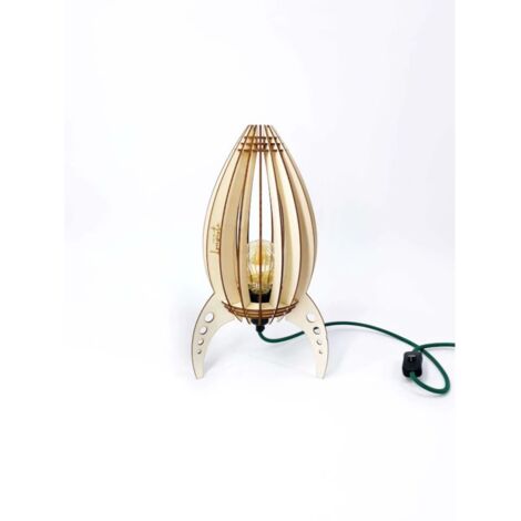 Lampe de table Led bois Ariane - Atelier Loupiote