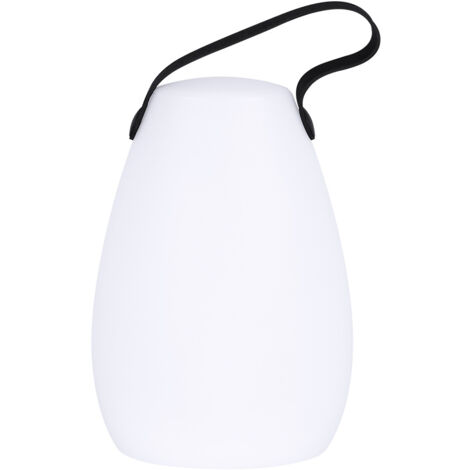 Lampe de table LED extérieur avec Télécommande Blanc chaud 8 couleurs Intensité variable Lampe de Table sans fil étanche Décoration idéale pour votre maison et jardin (ronde) [Classe énergétique F]