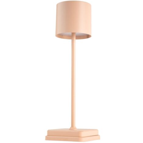 Lampe de table LED intégrée couleur champagne mat IP54 LED
