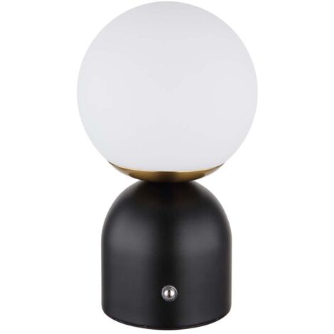 Lampe de table LED lampe d'appoint lampe de chevet variateur tactile mémoire noir