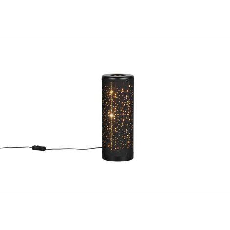 Lampe de table LED lampe de chevet lampe de lecture métal motif trou noir H 34,5 cm
