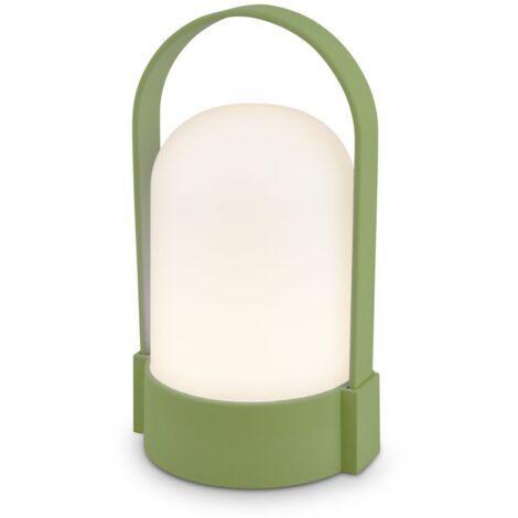 B.K.Licht – Lampe à poser LED rechargeable – Dimmable tactile – Blanc chaud 3000K – IP44 pour intérieur et extérieur – Autonomie 24h