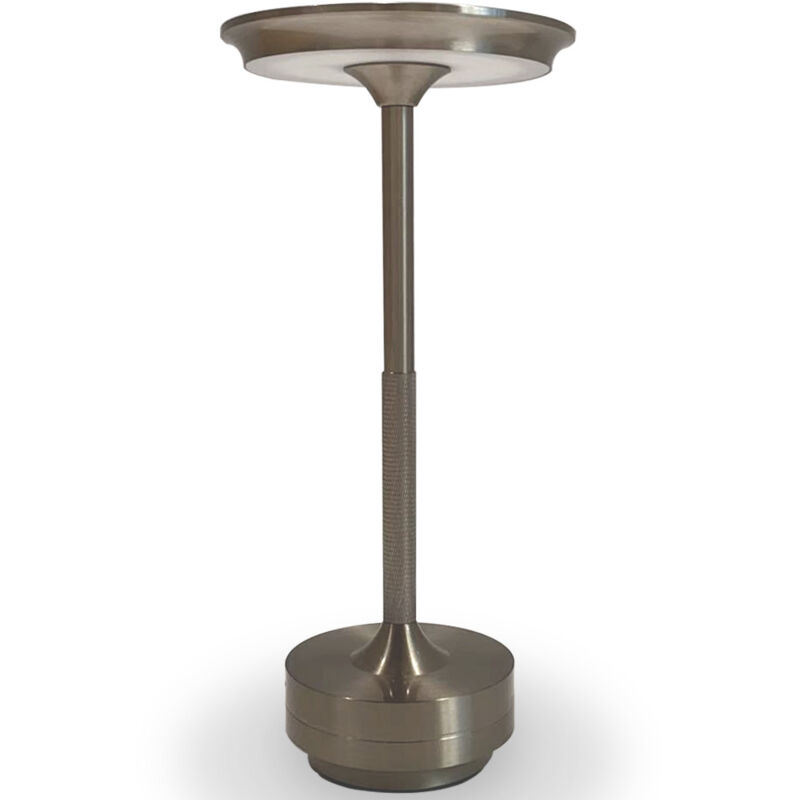 Lampe de table LED portable – rechargeable par USB – Yurea Argenté Lampe de table LED portable – rechargeable par USB – Yurea Argenté