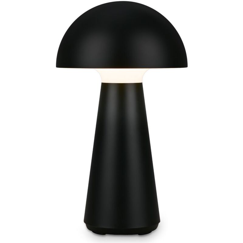 Briloner - Lampe de table led rechargeable Lampe de table pour intérieur extérieur jardin usb IP44 noir champignon
