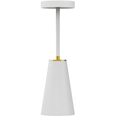 Lampe de table LED sans fil à intensité variable, étanche IP54, 3 températures de couleur, commande tactile, métal + boîtier en PC, pour l'intérieur et l'extérieur, table à manger, table