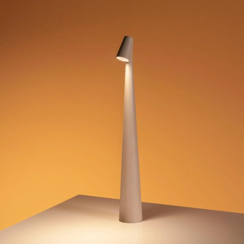 Lampe de table LED sans fil avec 3 niveaux de luminosité, lampe de table rechargeable avec batterie 2000 mAh, lampe portable, lampe de table LED en