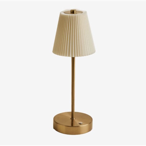 Lampe de table LED sans fil en fer Myrdal SKLUM Beige Crème