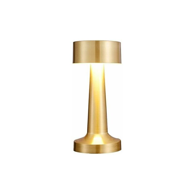 Ensoleille - Lampe de table led sans fil - led vintage rechargeable - Capteur tactile - Veilleuse - 3 couleurs - Luminosité - Variation - Pour bar,