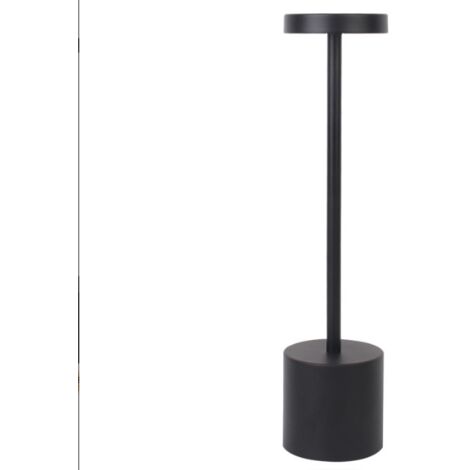 Lampe de table Led sans fil Petite lampe de bureau en métal rechargeable or