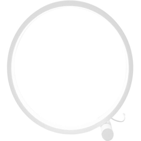 Lampe de table LED simple à anneau rond - Blanche