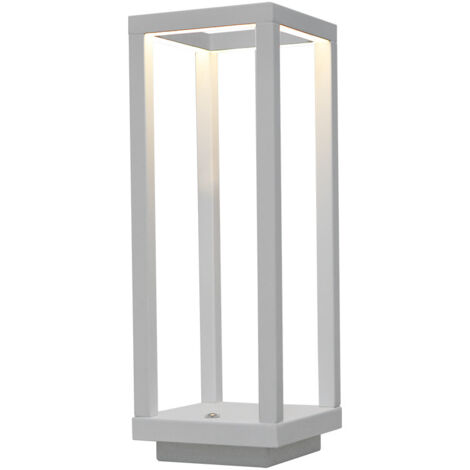 Lampe de table LED tactile, usage intérieur et extérieur, variation continue de l'intensité sur 3 couleurs — Idéale pour restaurant, chambre, jardin et terrasse — Blanc