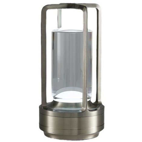 Lampe de table LED, variateur tactile sans fil, lanterne en cristal rechargeable, batterie rechargeable USB-C, lampe de table intérieure/extérieure, convient pour la salle à manger, la chambre, le bar