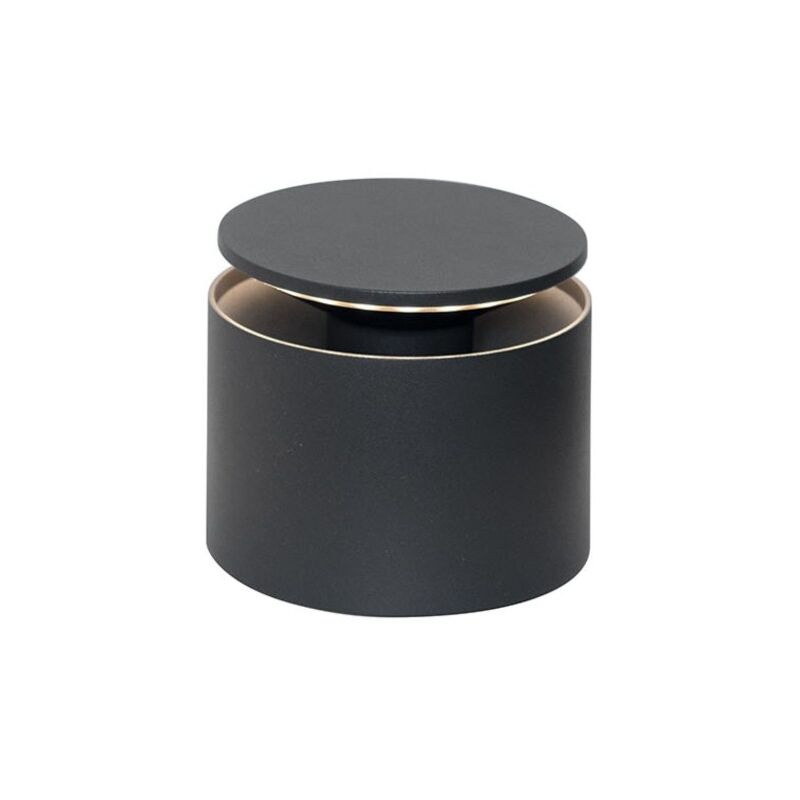 Zafferano - Lampe de table led Push Up Gris Foncé portable et rechargeable