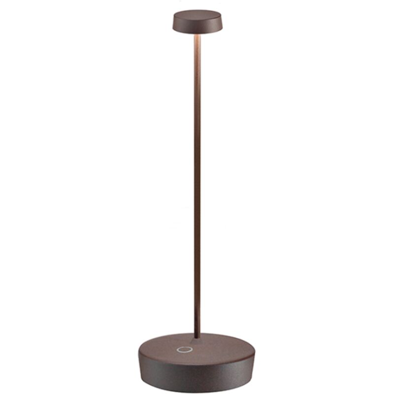 Lampe de table LED Zafferano Swap Pro Corten, rechargeable et dimmable, 2200-2700-3000K - autonomie maximale 9h Lampe de table LED Zafferano Swap Pro Corten, rechargeable et dimmable, 2200-2700-3000K - autonomie maximale 9h