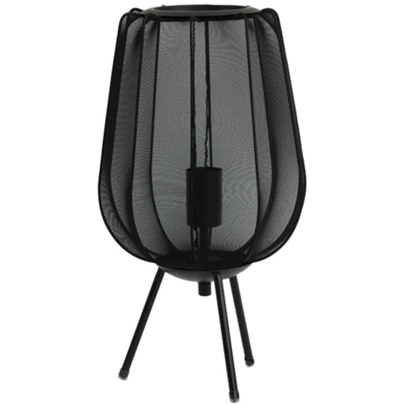 Light&living - lampe de table - Plumeria - noir - polyester -